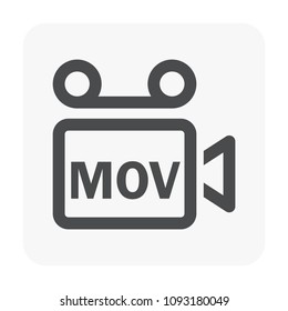 Ip camera and equipment icon on white.