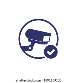 Ip Camera Icon With Checkmark