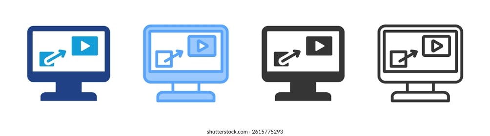 Ip Camera icon set multiple style collection