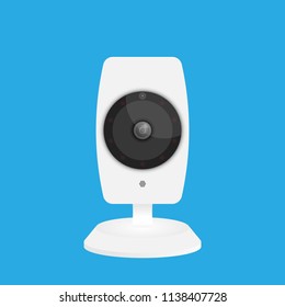 IP Camera with Mic modern design isolated vector 