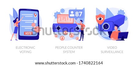 Similar – Image, Stock Photo Surveillance camera on a house wall or a gerber hall