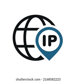 IP connection icon. Vector illustration