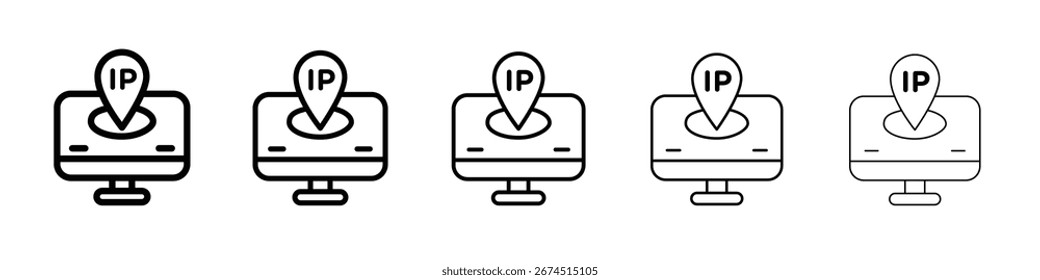 IP design de ícone, logotipo, aplicativo, UI. Ilustração vetorial, EPS