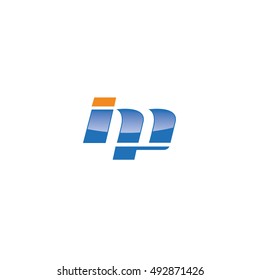 IP, IMP letter, alphabet vector