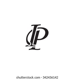 IP initial monogram logo