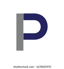 VICTOR DE TEMPLET DE DISEÑO DE LOGOTIPO DE CARTA IP