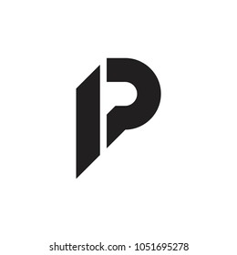 IP letter logo, P letter logo IP letter logo, P letter logo