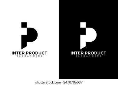 IP Letter Logo, PI logo Design Template Vector Illustration