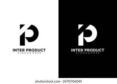 IP Letter Logo, PI logo Design Template Vector Illustration