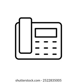 Ícone do telefone IP no plano de fundo transparente