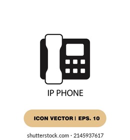 símbolos de iconos de teléfono ip elementos vectores para web infográfica