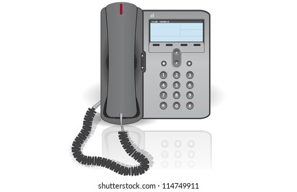 ip phone on a white background