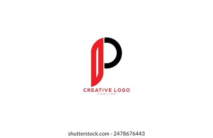 IP PI Abstract initial monogram letter alphabet logo design