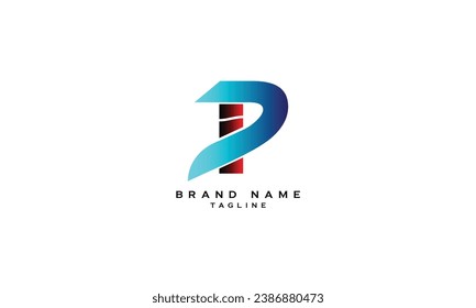 IP, PI, ID, DI, Abstract initial monogram letter alphabet logo design