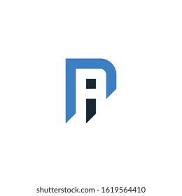 IP or PI letter logo design template, P letter logo, I letter logo