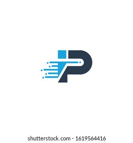 IP or PI letter logo, P letter logo, I letter logo