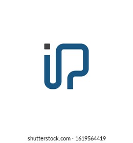 IP or PI letter logo, P letter logo, I letter logo