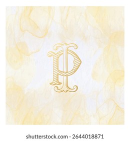 IP, PI, logotipo IP, Letra IP, Monograma IP, Logotipo para Casamento, monograma para Casamento, Monograma de Casamento, Logotipo de Casamento, Design de Logotipo, Monograma Vintage