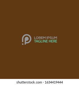 IP or PI Logocreative design of negative IP space logos for financial companies