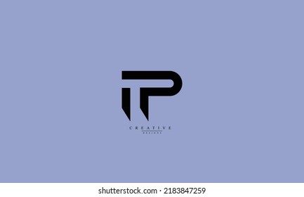 IP PI I P vector logo design monogram template