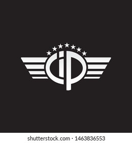 IP Wings logo design template