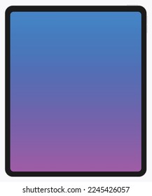 Ipad air template vector illustration