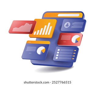 Ipad con aplicación de análisis de datos