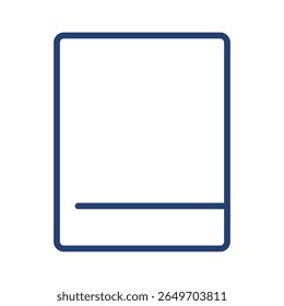 Ipad icon flat illustration outline logo