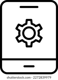 Ipad Line Vector Icon Design