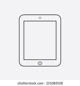 Ipad Outline Icon