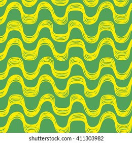 Ipanema beach pattern. Vector illustration. Brazil, Rio style pattern. Hand drawn.  Ipanema, Brazil, Rio pattern. Wave pattern.