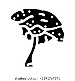 ipe jungle amazon glyph icon vector. ipe jungle amazon sign. isolated symbol illustration