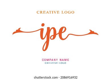 IPE lettering logo is simple, easy to understand and authoritative