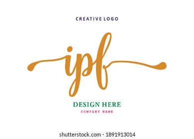 IPF lettering logo is simple, easy to understand and authoritative