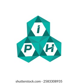 IPH creative minimalist letter logo. IPH unique vector initials alphabet letter logo design
