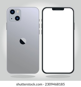 Iphone 13 2021. Vector illustraion.