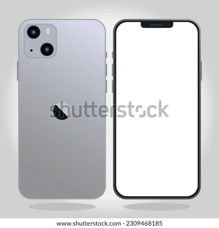 Iphone 13 2021. Vector illustraion.