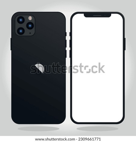 Iphone 14 2023. Vector illustraion.