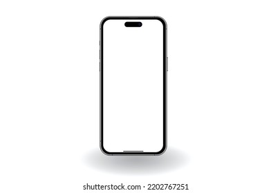 IPhone 14 Mockup Of Ios 16 Template On Transparent Background , Mock Up Isolate Screen Iphone  Pro Max Vector For Infographic Web Site Design App Advertise : Bangkok, Thailand - Sep 14 , 2022