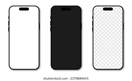 iPhone 16 Pro and iPhone 16 Pro Max. Mock up screen iphone. VINNITSA, UKRAINE - OCTOBER 23, 2023