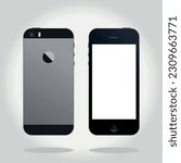 Iphone 5S 2012. Vector illustraion.