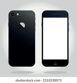 Iphone 7  2016. Vector illustraion.