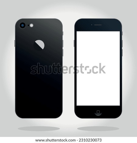 Iphone 7  2016. Vector illustraion.