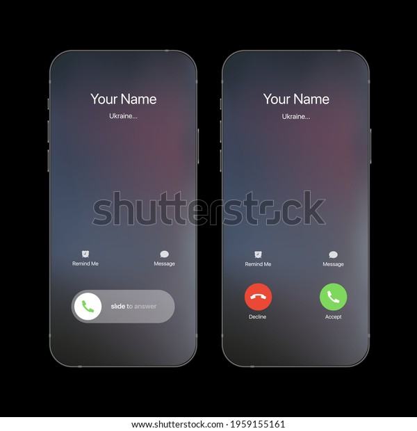 Iphone Call Screen Template