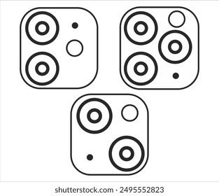 iphone camera vector illustration design