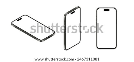 Iphone isometric vector device. Editorial Apple phone illustration.Rivne, Ukraine - May 24, 2024