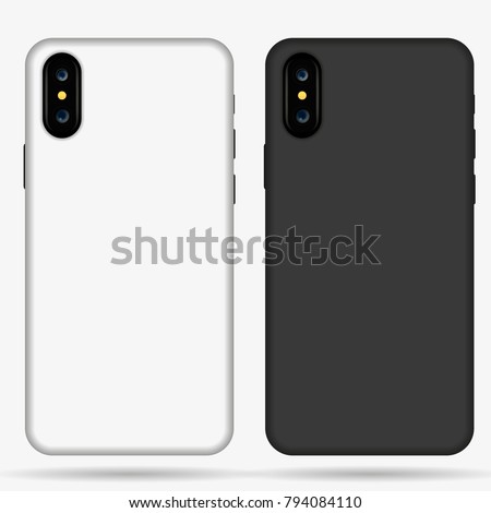 iphone x case mockup template illustration stock vector royalty iphone case template