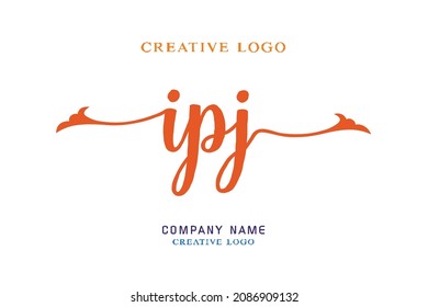 IPJ lettering logo is simple, easy to understand and authoritative