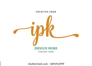 IPK lettering logo is simple, easy to understand and authoritative