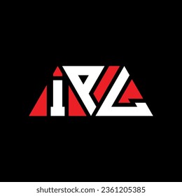 IPL Dreiecksbuchstabe Logo Design mit Dreiecksform. IPL Triangle Logo Design Monogramm. IPL Dreieck-Vektorlogo-Vorlage mit roter Farbe. IPL Dreieckslogo Einfach, elegant und luxuriös.